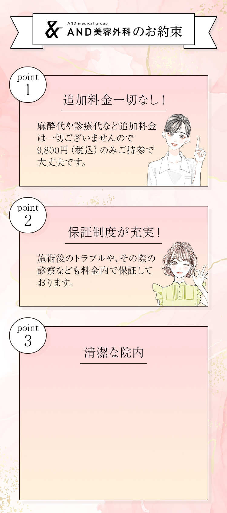 AND美容外科のお約束