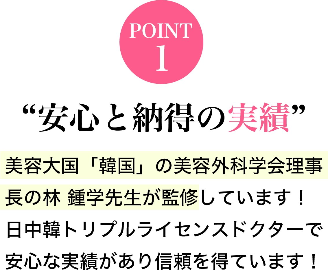 POINT1安心と納得の実績