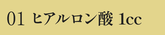 ヒアルロン酸1cc